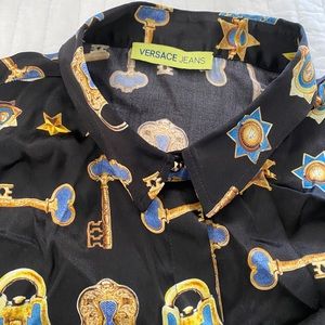 satin Versace blouse - lg